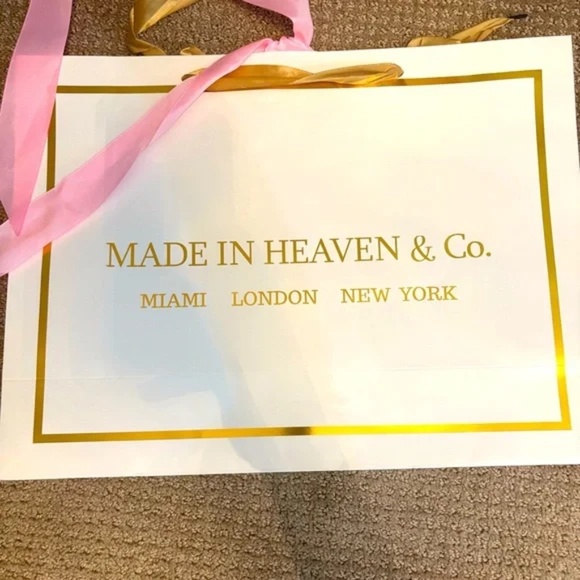 Denim Jacket with Patches and Fire Fly Brooch size M NWT Made in Heaven - Picture 16 of 16